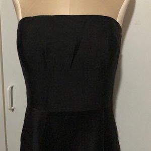 Ann Taylor 4, Black silk strapless dress